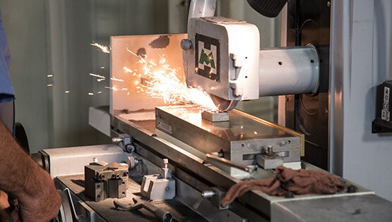 tool maintenance with grinder